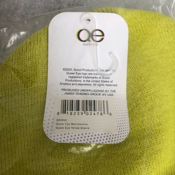 Queer Eye Yellow Chartreuse Knit Beanie Unisex OS - Picture 3 of 5